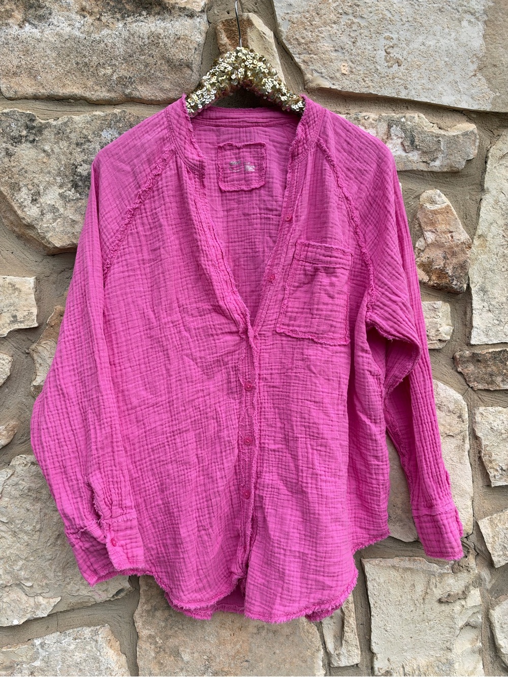 Aerie Gauzy Coverup Shirt size xs